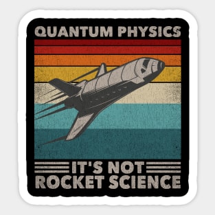 Funny Retro 80´s Rocket Science Quantum Physics Sticker